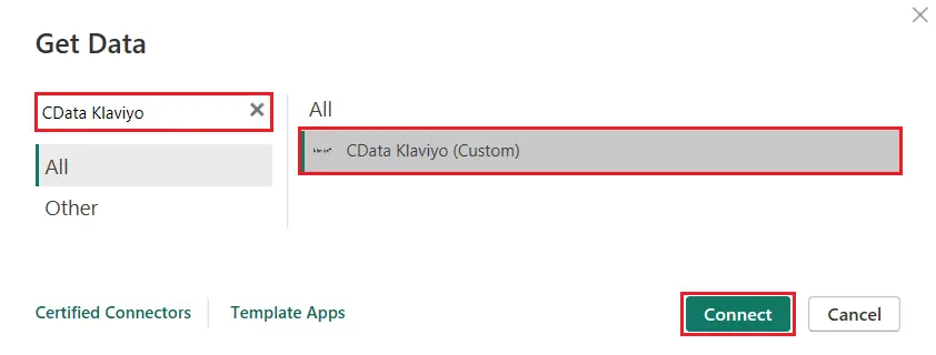 Klaviyo through CData Solutions