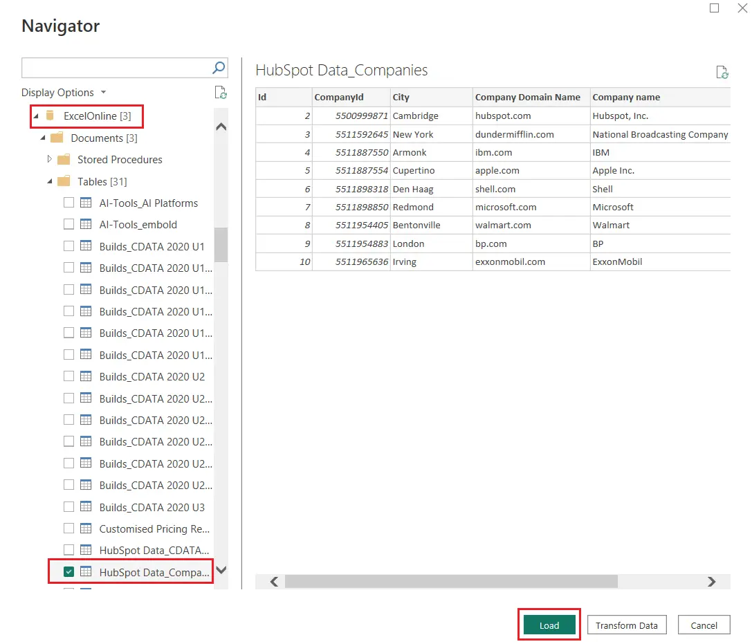 Connect Power BI to SharePoint Excel File
