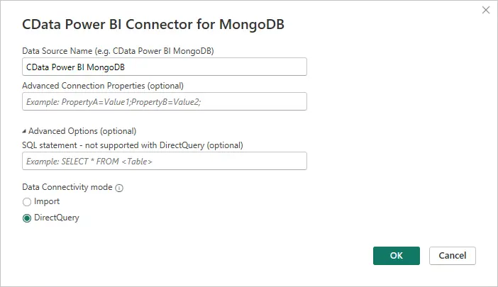 Poer BI connector for MongoDB