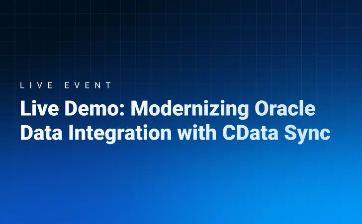 Modernizing Oracle Data Integration with CData Sync