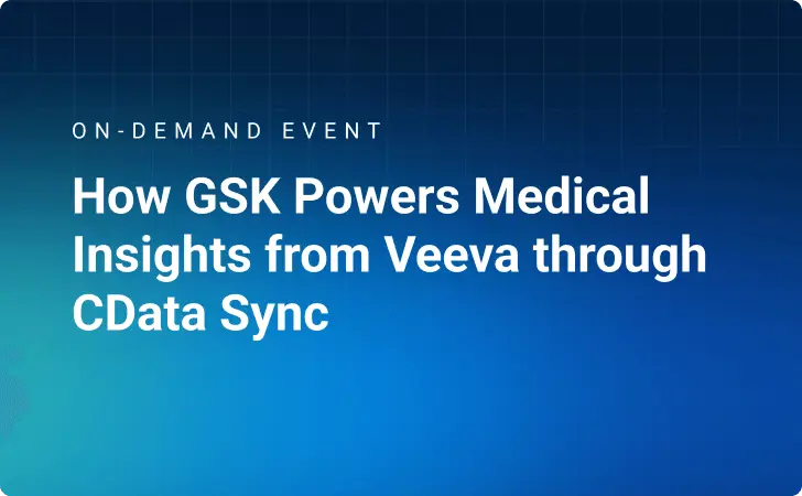 GSK Veeva CData Sync on-demand