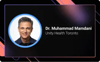 Dr. Muhammad Mamdani, Unity Health Toronto